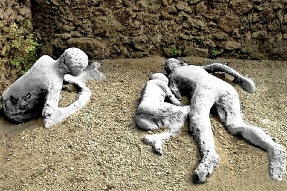 Pompei - persone pietrificate